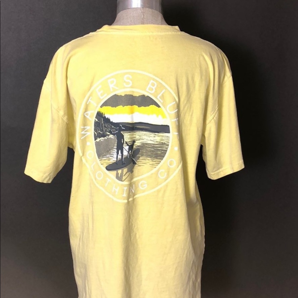 Yellow waters bluff t-shirt